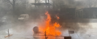 AQUASYS in the Australian outback: Fire tests to protect an aircraft hangar